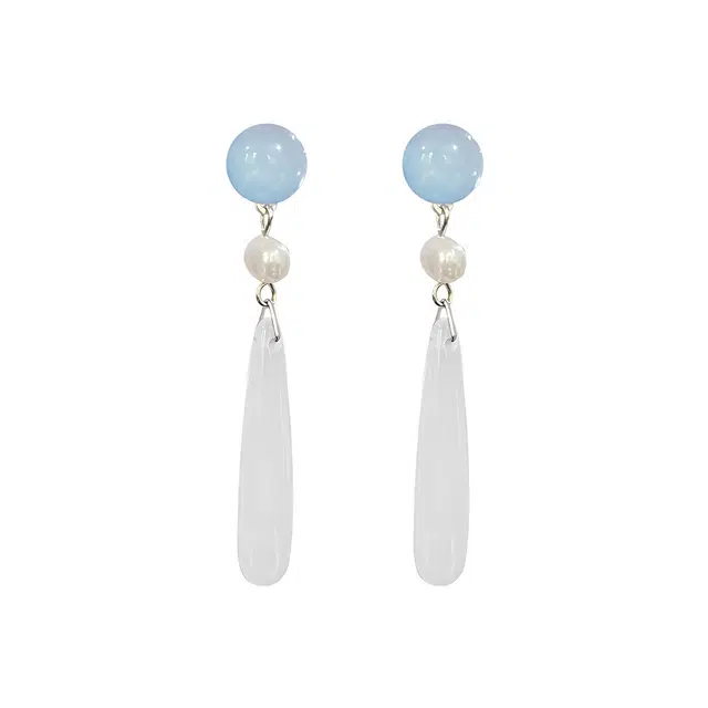 希遇 凝光坠世 简约气质耳坠小众设计感优雅复古风灵动精致小巧冷淡风几何轻盈轻奢耳饰 合金 耳环 女款