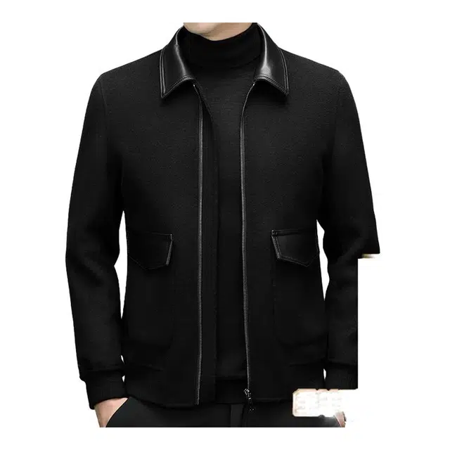 太子龍 品牌呢子羊毛秋冬休闲双面呢茄克毛呢夹克外套 男款