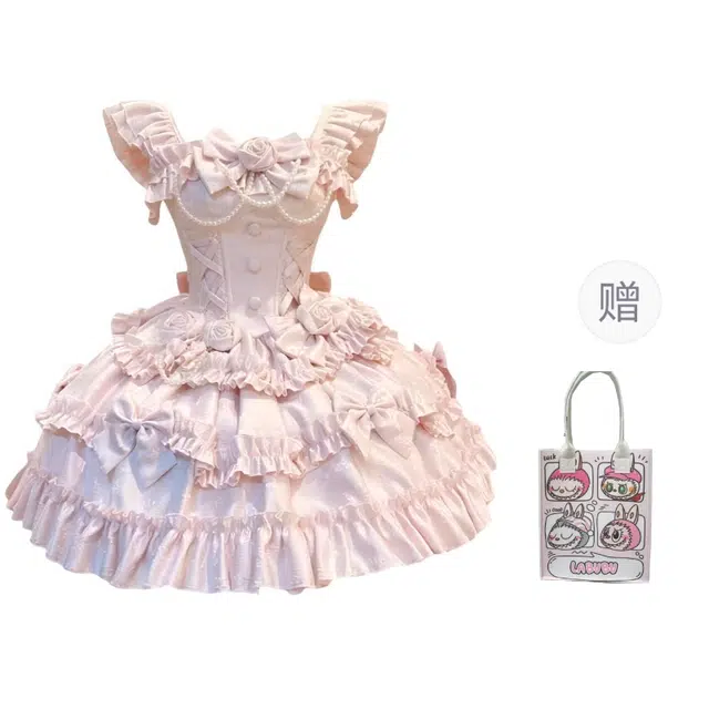 桴生 甜美纯色芭蕾风洛丽塔萝莉装 女款