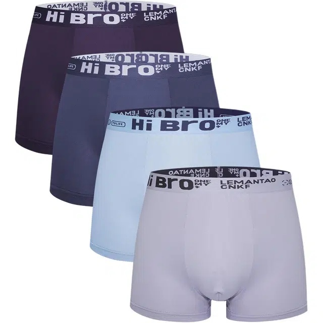 富贵鸟 简约大气设计吸湿排汗透气速干平角内裤 男款