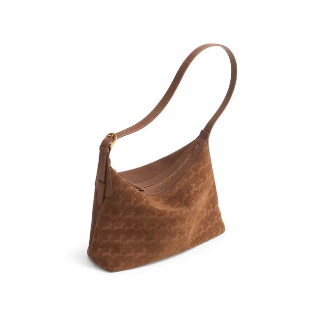 妙迪 早秋人气款冬季双面可背时尚潮流百搭托特包麂皮植鞣头层 牛皮革 单肩包 常规 女款 焦糖棕