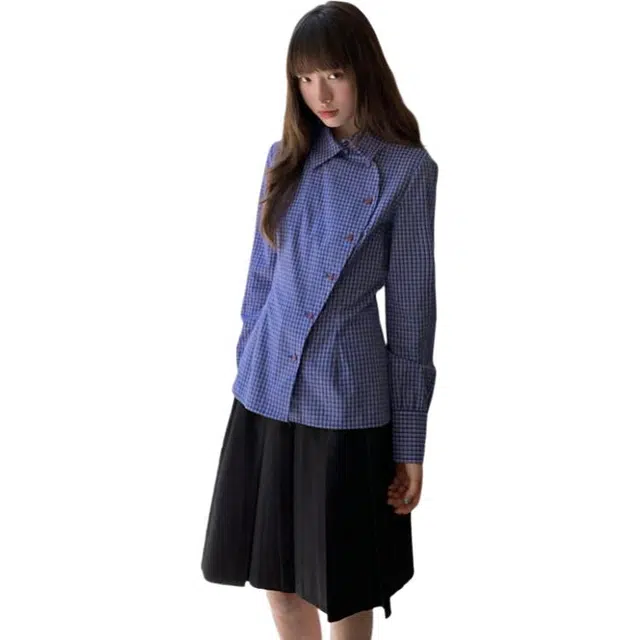 东鲸岁时记 气质清新长袖上衣百搭优雅短裙裙装套装 女款