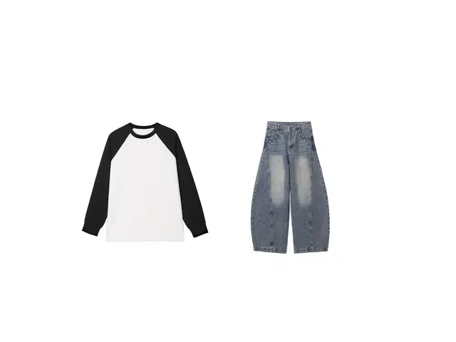 华夏儿女 外景黑墙大码拼色圆领卫衣套装 男女同款