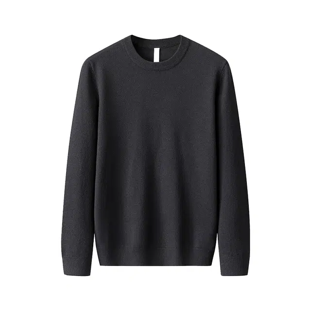 米素力 宽松纯色加厚落肩袖青春活力风毛衣 男女同款