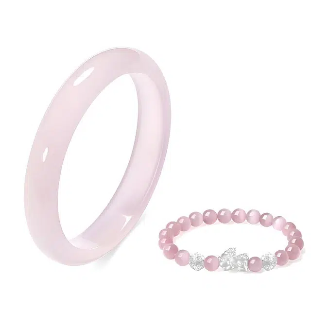 京华录 好运时尚百搭 玻璃猫眼 手镯 女款