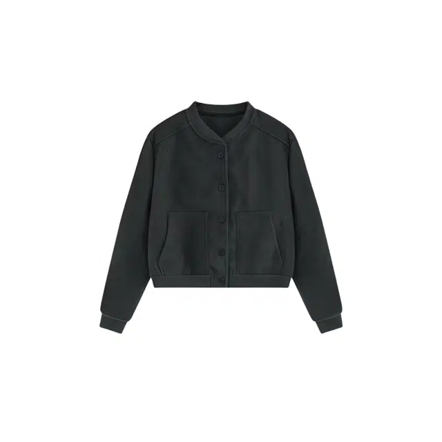 望莱仕 春秋外套高级感韩版复古短款女宽松显瘦设计感上衣棒球服 女款