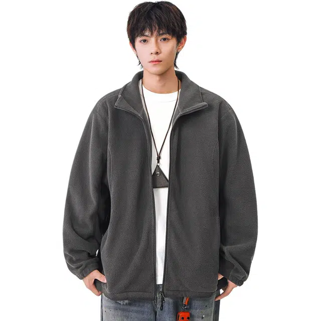 米素力 简约休闲青少年落肩袖宽松百搭卫衣 男女同款