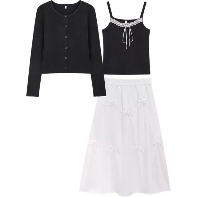 爱依服 秋季法式温柔裙装套装 女款