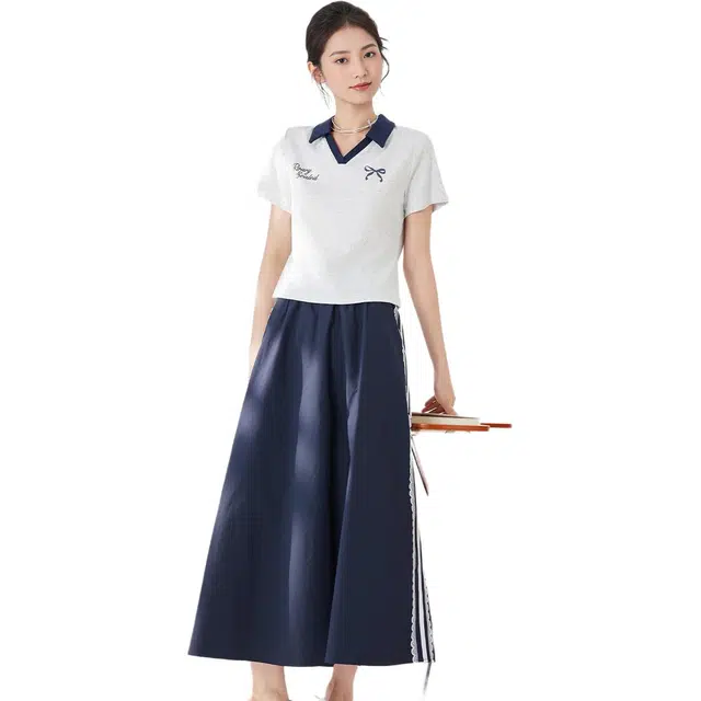 爱依服 夏季通勤美式休闲风裙装套装 女款