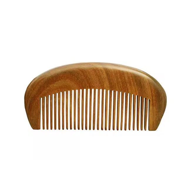 老冯记银楼 口袋梳便携带整木 绿檀 梳子 男女同款情侣款