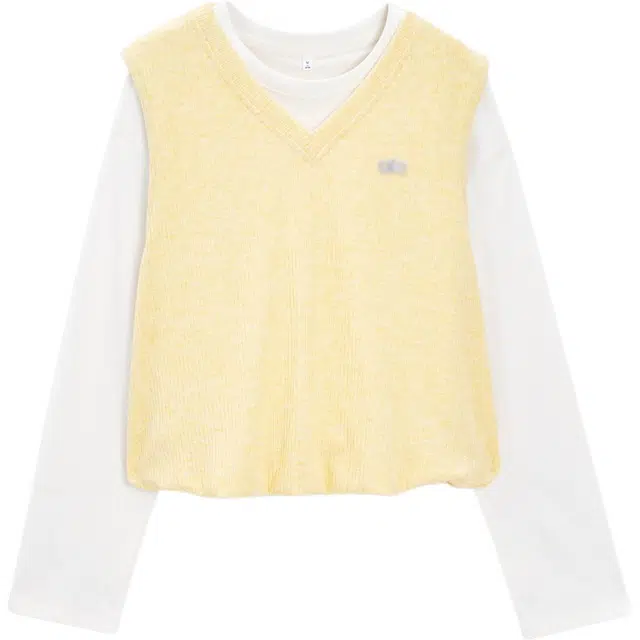 爱依服 韩版时尚小众常规长袖日常背心 女款