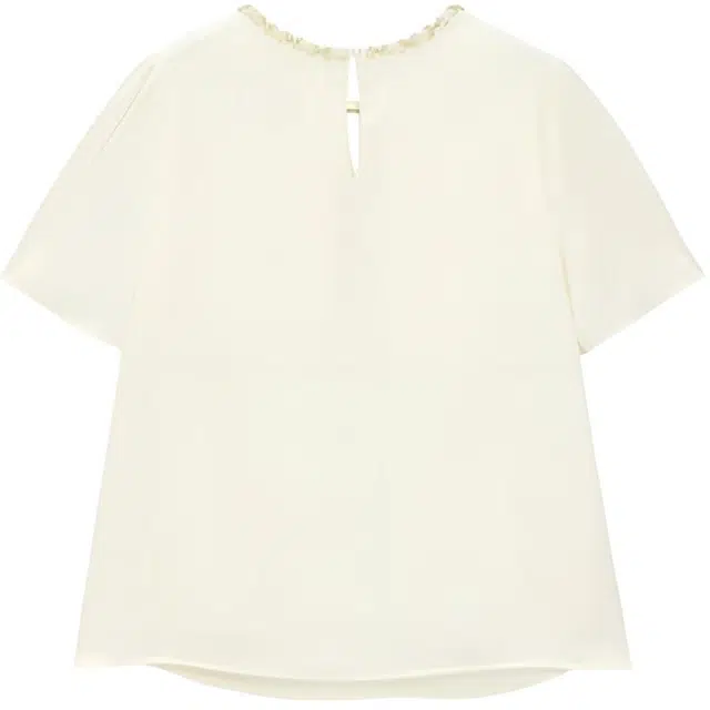 爱依服 韩版成熟优雅常规日常套头衬衫 女款