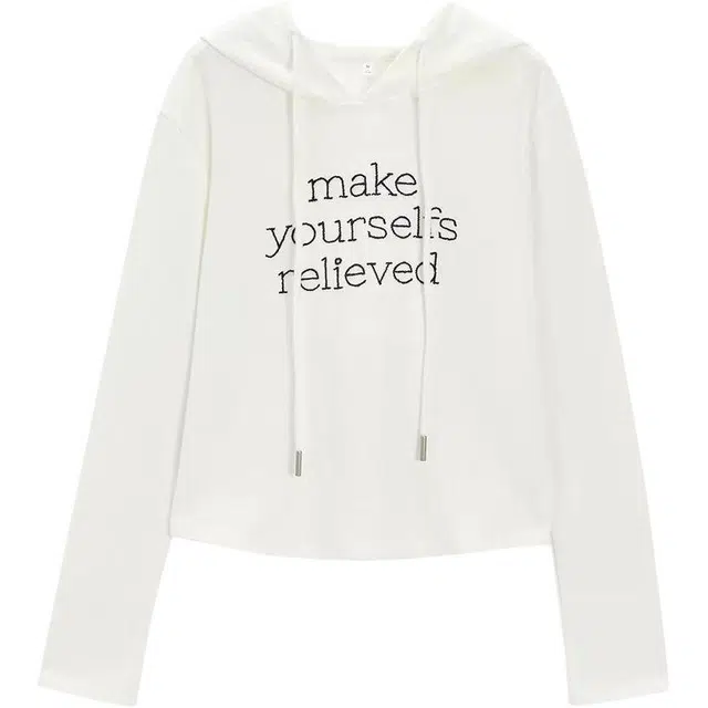 爱依服 简约休闲风字母卫衣 女款