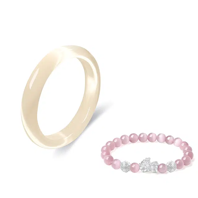 【招财貔貅吞金兽】 琉堇 新中式荔枝冻 国潮小众年轻平安 玉石手饰饰品 汉服旗袍 清冷感贵妃镯#好运 玻璃猫眼 手镯 女款