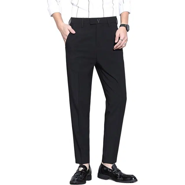 希越 西裤男直筒高级感垂感坠感宽松休闲裤阔腿西装裤 男款