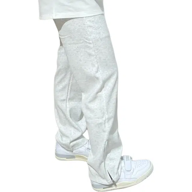 徐百货 美式高街潮牌百搭针织卫裤春秋款潮流裤脚拉链纯色简约青少年运动裤休闲裤 男女同款