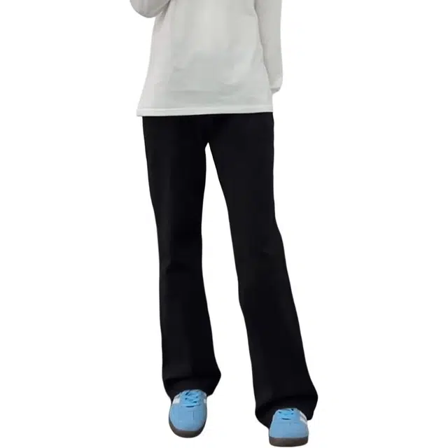 单爵 美式高街微喇裤男秋季痞帅高级感裤子牛仔裤 男女同款