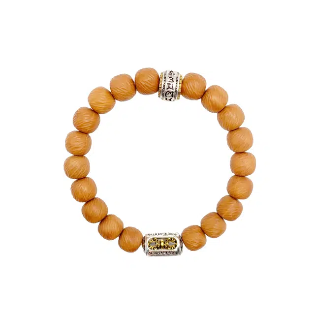 富珠汇 【财源滚滚 吉祥如意】金刚降魔杵复古文艺风轻奢百搭绕指柔文玩盘串 新中式小众诸事皆顺好运连连 猴头核桃 手串 男女同款情侣款