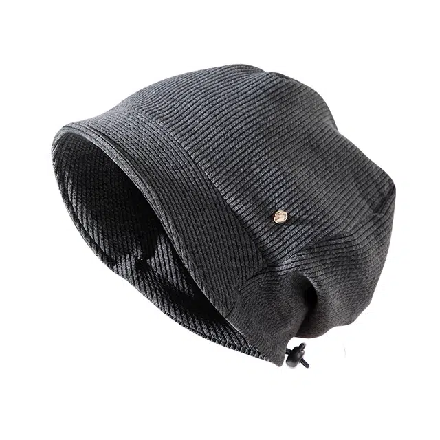 南极人 秋冬季包头帽子冷帽大头围显脸小宽松百搭加绒保暖防风护耳慵懒风时尚 棉 堆堆帽 男女同款情侣款