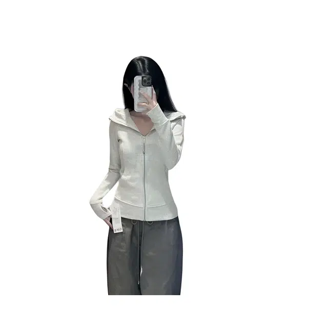 望莱仕 显瘦开衫连帽女春秋季美式修身运动瑜伽卫衣 女款