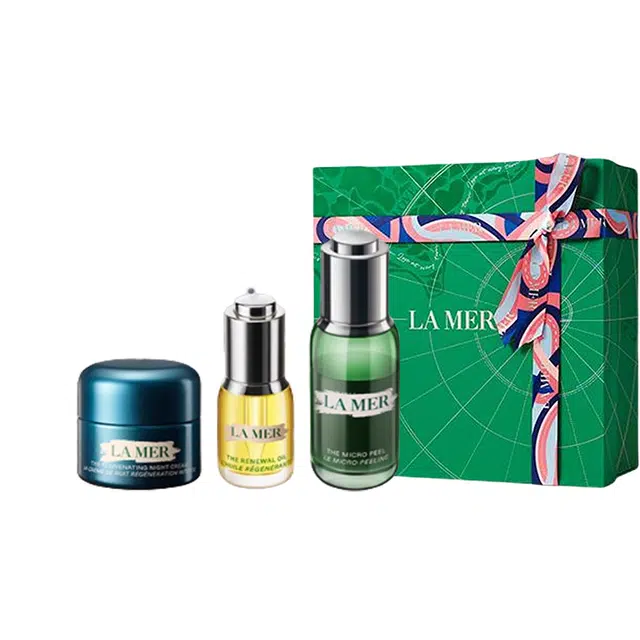 海蓝之谜 七夕限定奇迹晚霜精萃柔酸瓶面霜护肤套装 保湿滋润