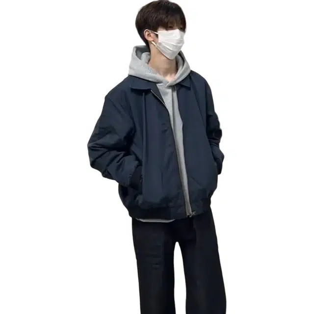 单爵 美式翻领工装外套男款潮牌廓形短款飞行员夹克 男女同款