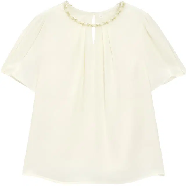 爱依服 韩版成熟优雅常规日常套头衬衫 女款