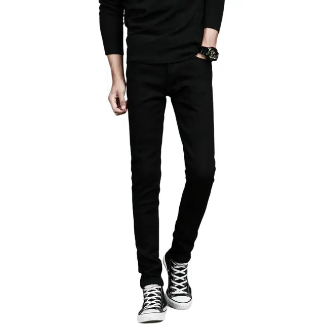 特斯型 薄款高端夏季修身小脚裤弹力休闲春秋长裤子牛仔裤 男款