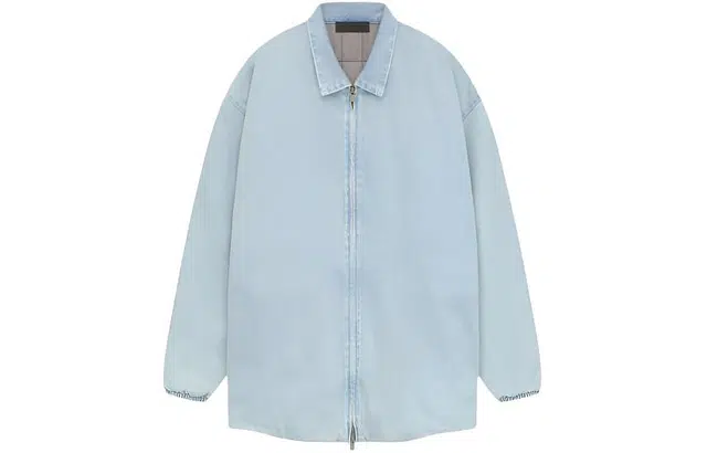 Fear of God Essentials SS24 Hoodiegarden Light Wash Denim