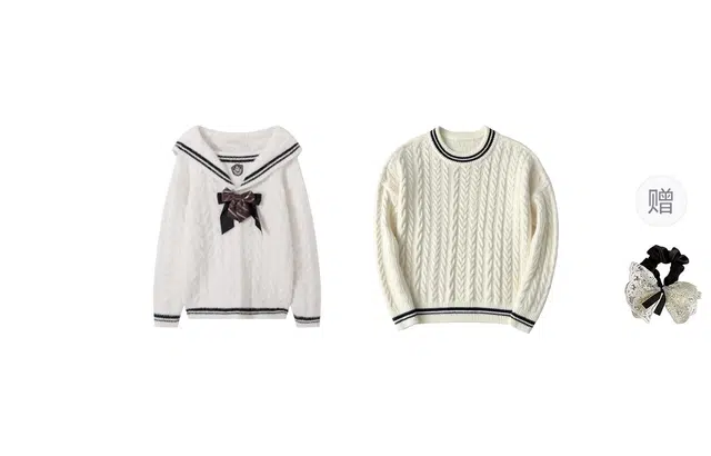 涂诗菲 韩版学院风软糯长袖毛衣针织衫宽松休闲设计感百搭情侣套装男女