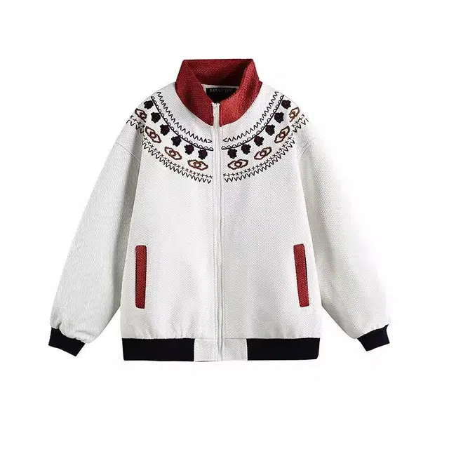 洞洞拐 小立领复古民族风宽松长袖春装夹克 男女同款