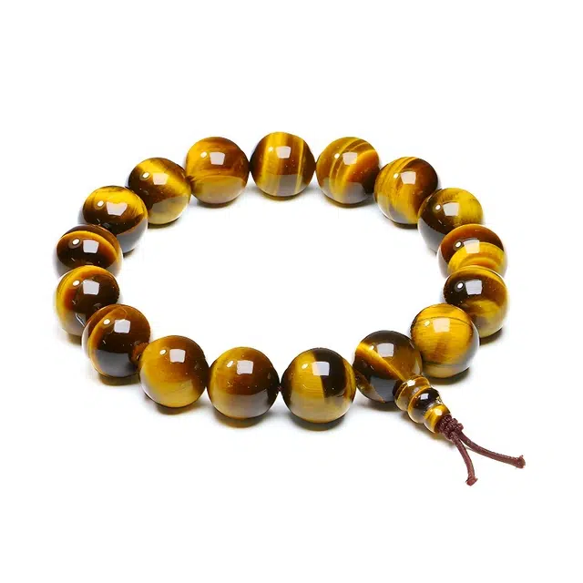 爱骊 新中式国潮经典时尚百搭 吸金来财平安顺遂 极简小众通勤高级感 学生款#好运 虎眼石 手串 男款