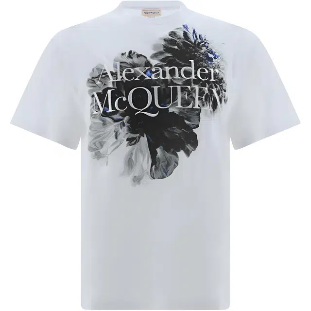 Alexander McQueen SS24 Dutch Flower Logo T-Shirt T