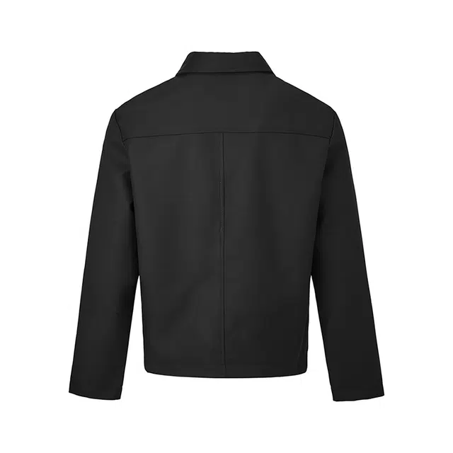 一碗士多 美式高街复古小众设计感休闲百搭拉链落肩袖无性别通勤潮流外套夹克 男女同款