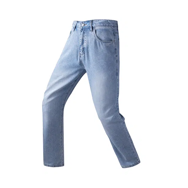 卡丹狄诺 天丝长绒棉薄款宽松直筒舒适百搭潮流户外春夏休闲长裤男牛仔裤 男款