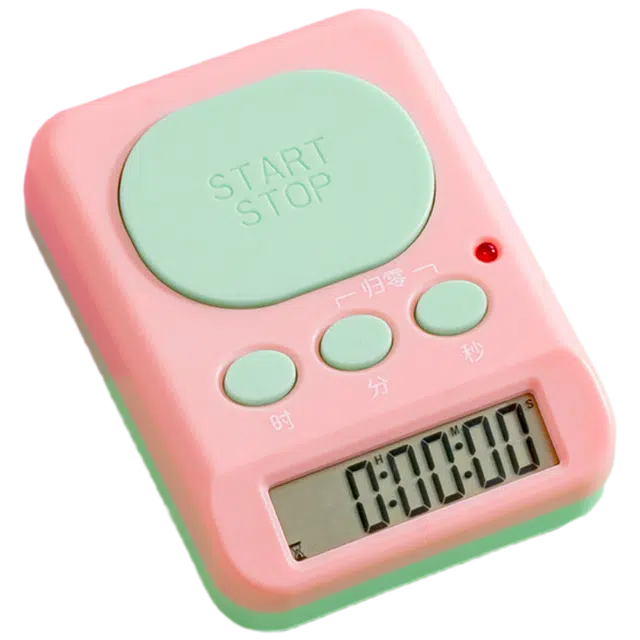 三木 定时器写作业专用时间管理器 撞色计时器 机械机芯 闹钟 男女同款