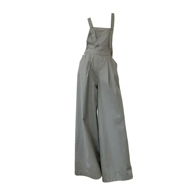 拾籍 复古潮流韩系连体工装休闲百搭舒适显瘦宽松阔腿裤背带裤 女款