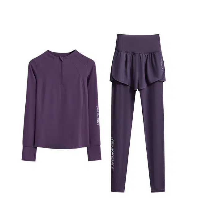 百思绒  高级感舒适时尚速干  健身套装  女款