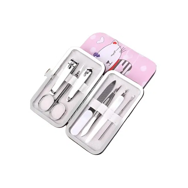 巨晶 卡通不锈钢指剪甲套装指甲刀套装家用修甲刀指甲剪指甲钳 指甲剪 指甲修剪工具套指甲刀指甲锉