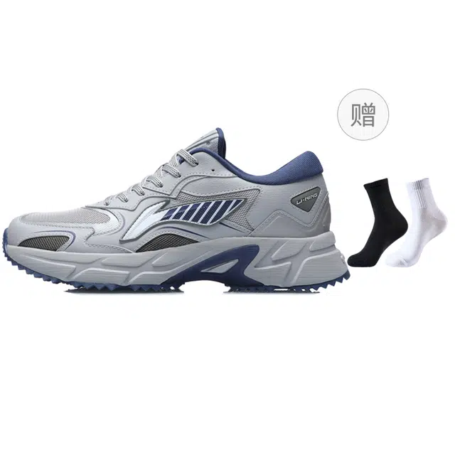 LiNing Running Shoes Grey Blue