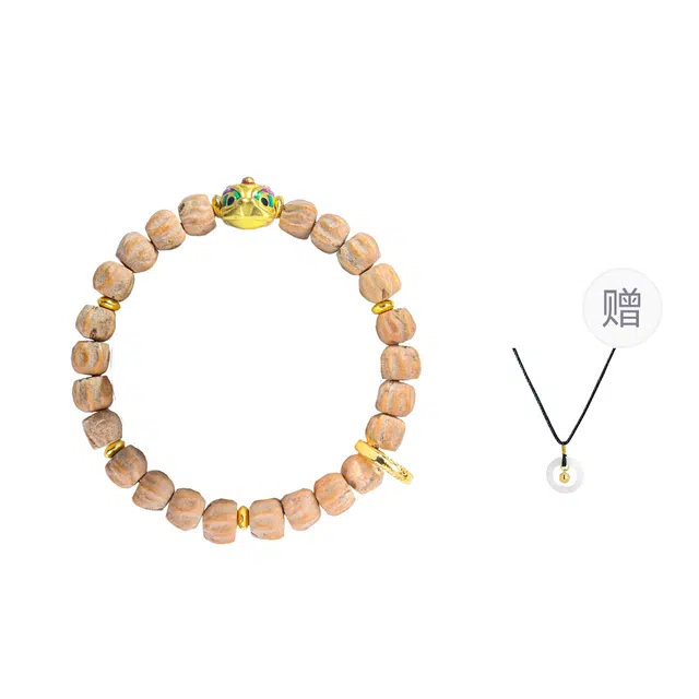 絮物 念珠文玩国潮新中式掌心禅意小众简约设计素雅白搭不撞款新宠出街神器招财进宝#好运 柏香籽/百香籽 手串 男女同款情侣款