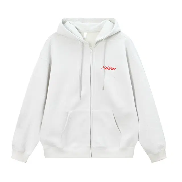 小卷要加油 腊肠犬毛巾绣重磅拉链卫衣情侣外套美式休闲宽松上衣拉链情侣美式动物常规套头夹克 女款