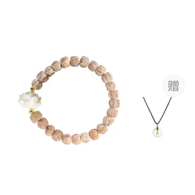 絮物 国潮新中式简约设计掌心禅意念珠文玩小众素雅白搭不撞款出街吸睛神器平安顺遂#好运 柏香籽/百香籽 手串 男女同款情侣款