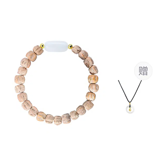 絮物 掌心禅意国风新中式念珠文玩小众简约设计素雅白搭不撞款新宠出街神器平安喜乐上岸#好运 柏香籽/百香籽 手串 男女同款情侣款