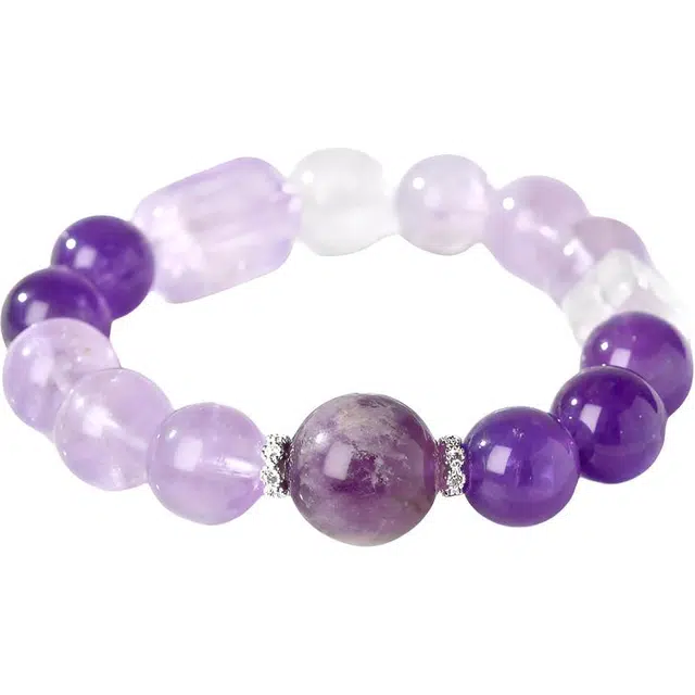 【匠心手作 九紫离火】 灵菲 招财转运前途似锦 新中式国风转运珠紫幽灵佛珠 #好运转运显白百搭礼盒天然 紫水晶 手串 男女同款情侣款