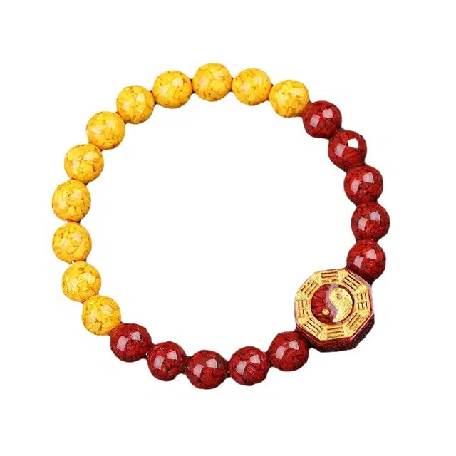 茂琼 简约 时尚 晶体砂雄黄八卦高含量本命年小众百搭高级感#好运 朱砂 手串 男女同款情侣款