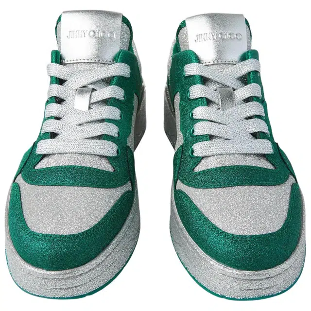 Jimmy Choo Florent F Glitter Green