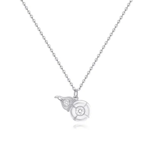  【S925纯银 福气满满】 七七银饰 葫芦生财 转运葫芦新中式福禄双全 本命年转运 国潮古风小葫芦 小众轻奢百搭#好运 玉髓 项链 女款