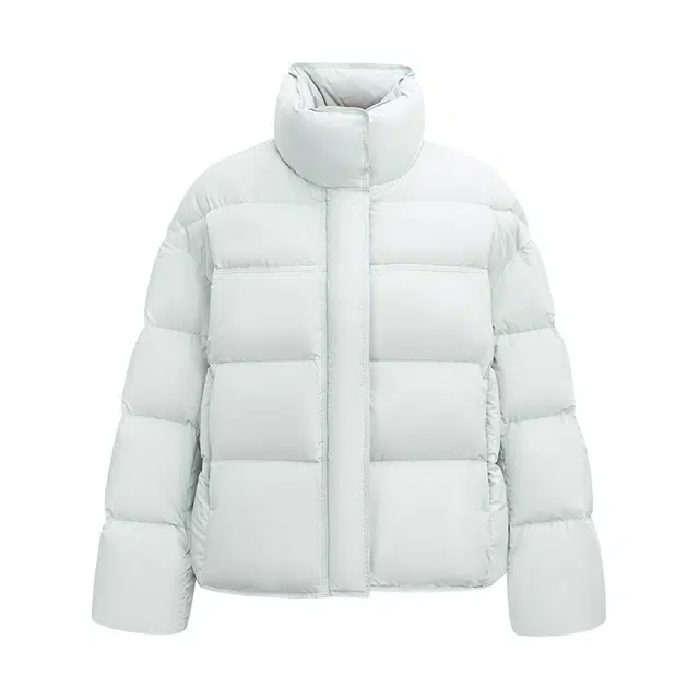 雅鹿 短款立领时尚简约云朵泡芙保暖蓄热面包服冬装外套羽绒服 女款