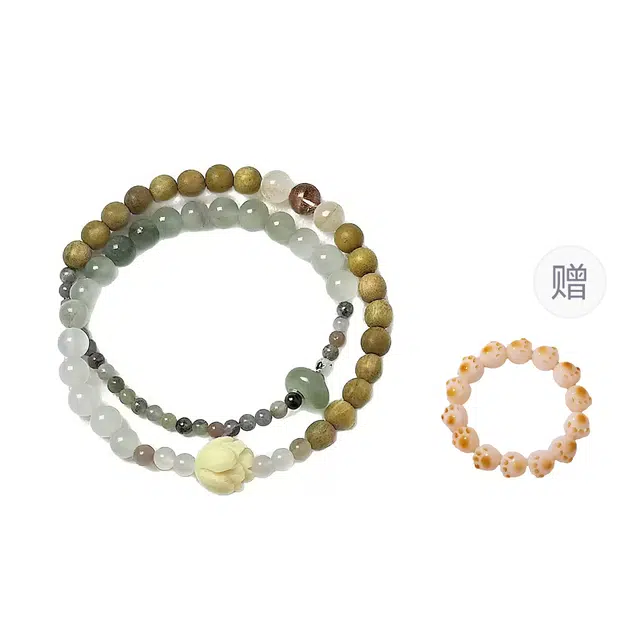 【怡然自乐】 缇克玺 禅意 珠串 新中式 小众 高级感 简约 国风 清新百搭 多财多福 日常通勤 本命年#好运 檀木 手串 男女同款情侣款